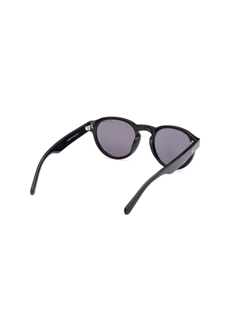 GANT نظارات شمسية للرجال بإطار كامل دائري أسود من غانت مصنوعة من الأسيتات - Image 5